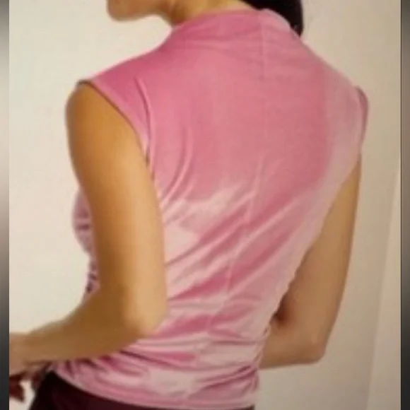 A NEW DAY ~ Womens Ruched Tank Top - Mauve ~ all sizes Mock turtleneck - Picture 2 of 4